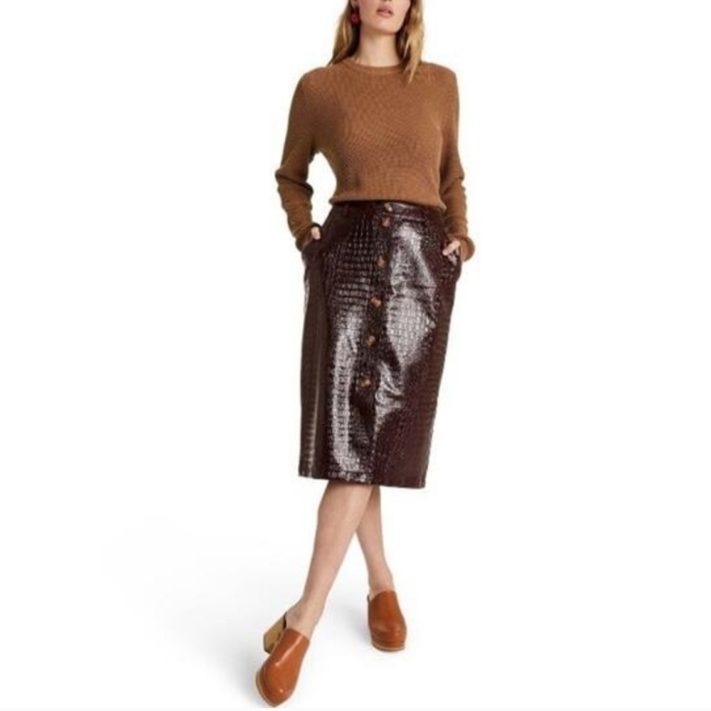 Rachel Comey X Target Faux Leather Pencil Skirt Size 6